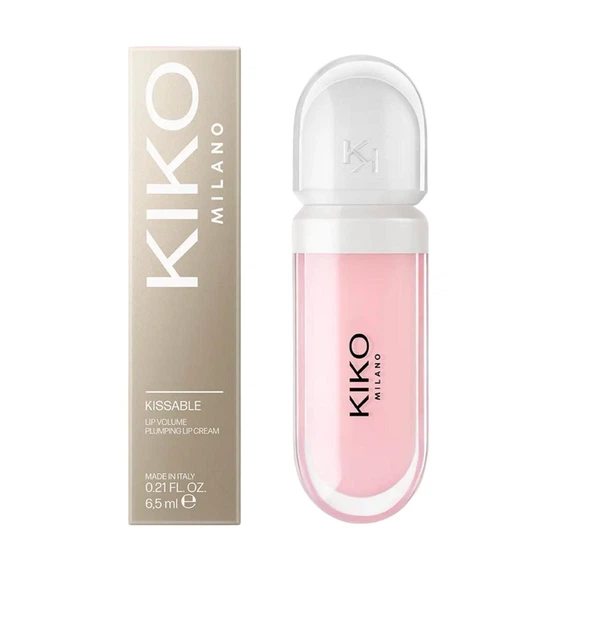 Бальзам-блиск для губ Kiko Milano Kissable Lip Volume Plumping Lip Cream tutu Rose 01 Рожевий (34988607)