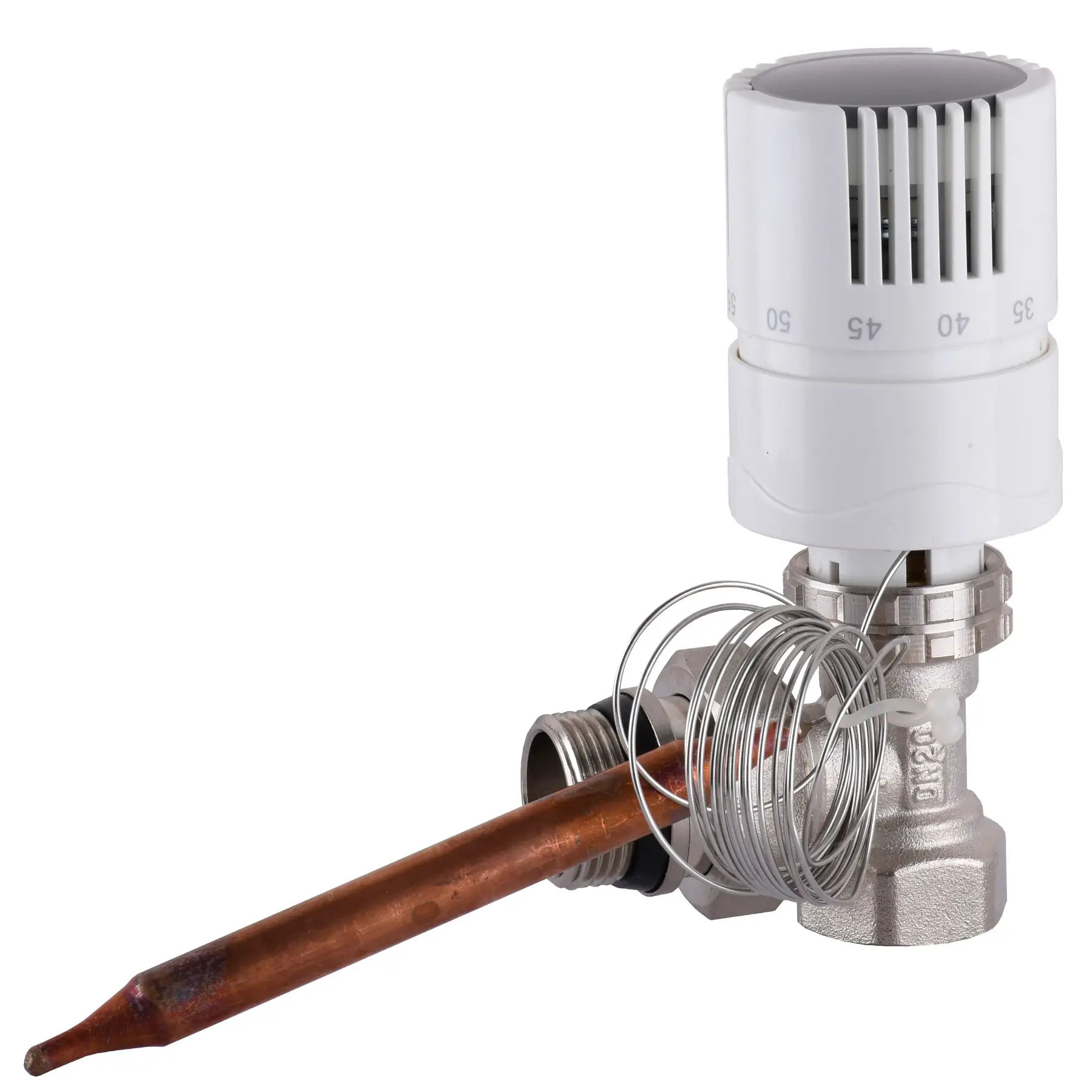 Вузол підмішування з термоголовкою ECO 01A-5 3/4"х3/4" кутовий (GSR-000023567) - фото 2