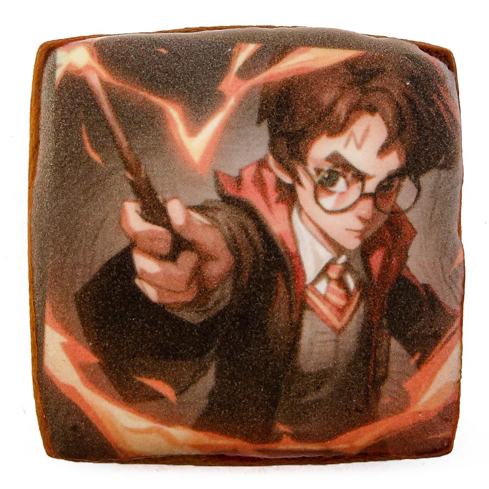 Пряник с принтом Крафт Печенье Гарри Поттер колдует 45 г