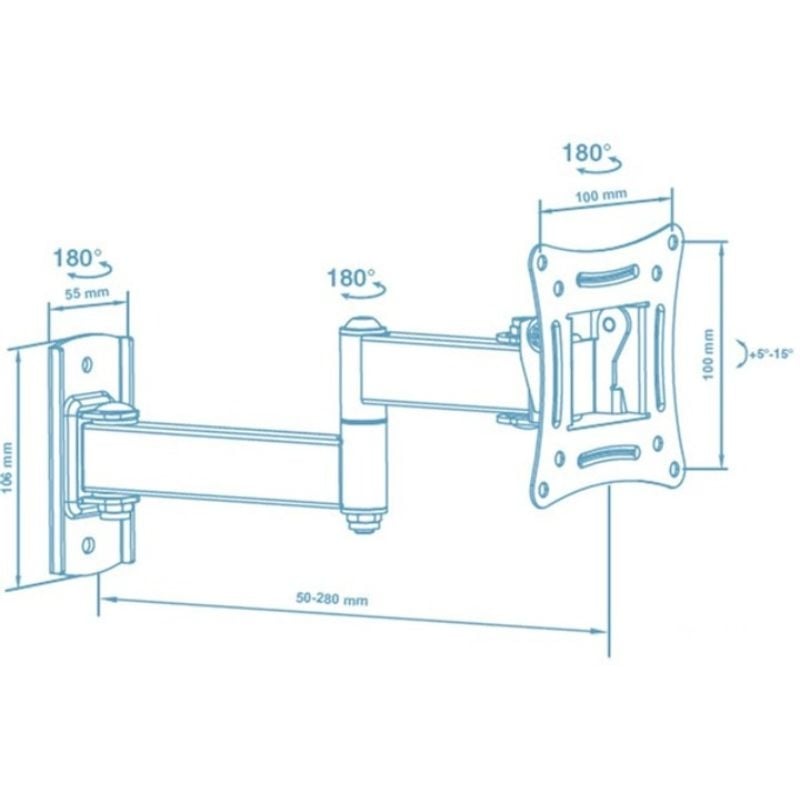 Крепление для телевизора Walfix R-273B настенный 14-29" (tf2952) - фото 3