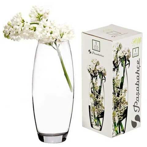 Ваза Pasabahce Flora овал d 8,2x26 см стекло (43966)