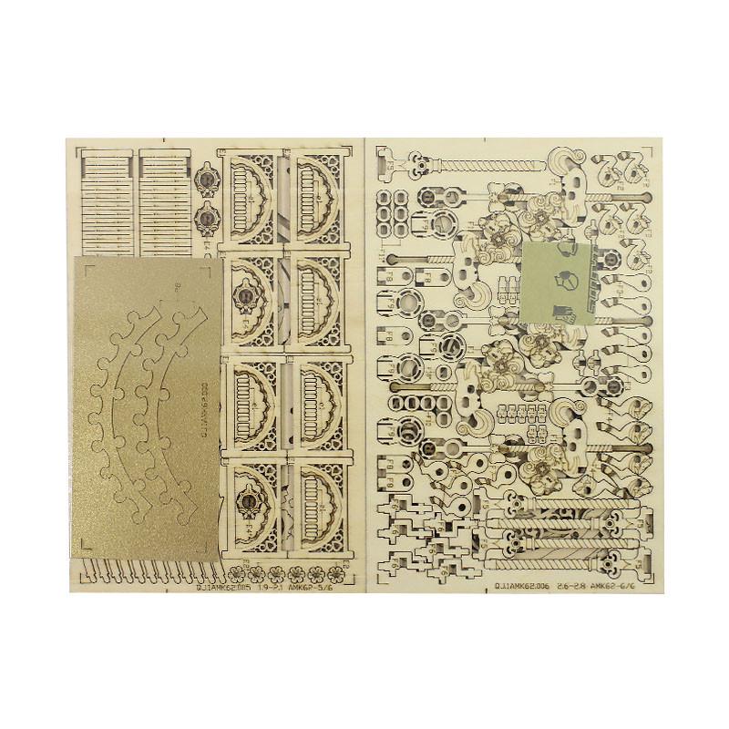 Деревянный 3D конструктор Robotime AMK62 Карусель - фото 2