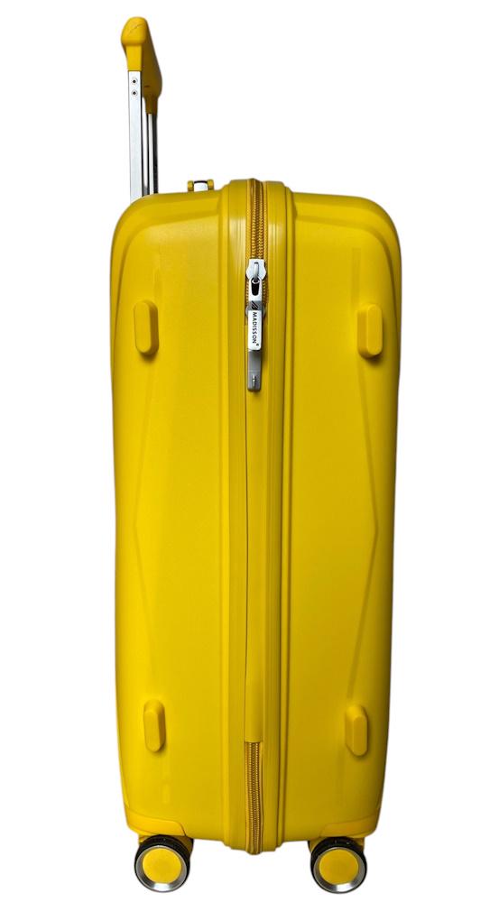 Валіза середня Madisson Snowball 51103 поліпропілен M Жовтий - фото 2