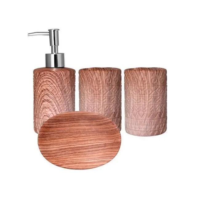 Набор аксессуаров SnT для ванной дерево шаблон 4 пред.