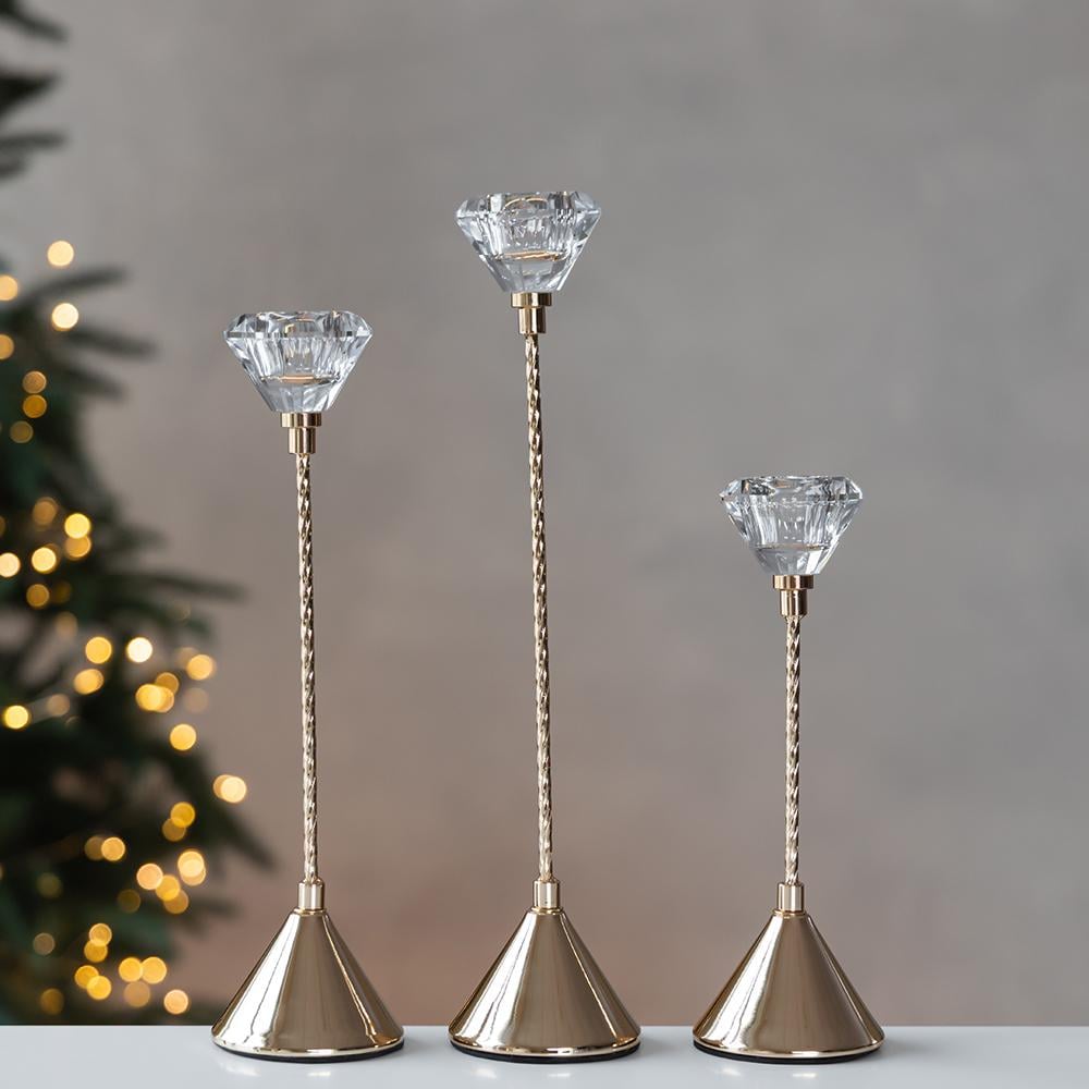 Набір підсвічників Кришталева корона 31 см 3 шт. (29919129)