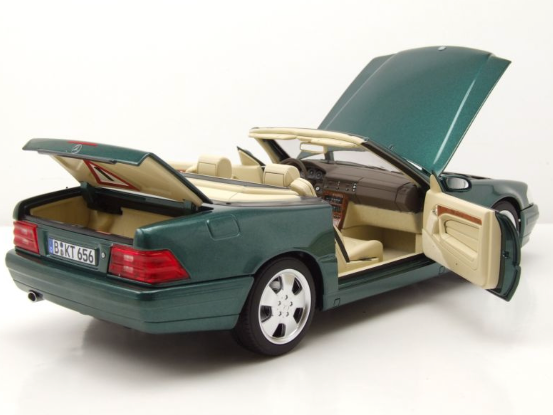 Модель автомобиля Norev 1:18 Mercedes-Benz 500 SL R129 1999 Green Metallic (183753) - фото 3 Модель автомобиля Norev 1:18 Mercedes-Benz 500 SL R129 1999 Green Metallic (183753) - фото 3