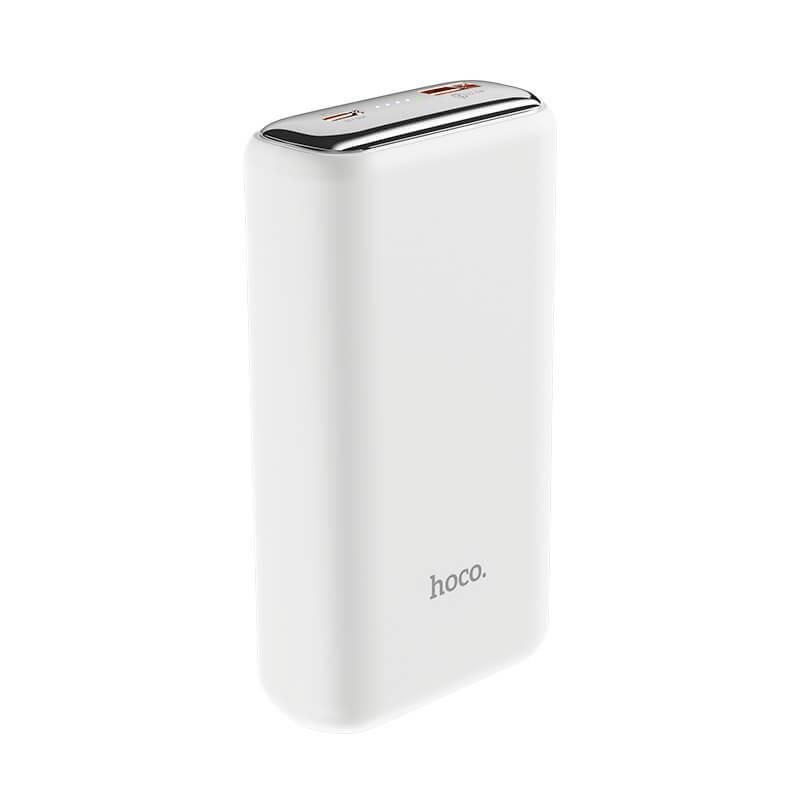 Портативный аккумулятор повербанк HOCO Kraft fully compatible 20000mAh Q1a | 1USB/1Type-C, 20W, PD/QC, 5A | белый Портативный аккумулятор повербанк HOCO Kraft fully compatible 20000mAh Q1a | 1USB/1Type-C, 20W, PD/QC, 5A | белый