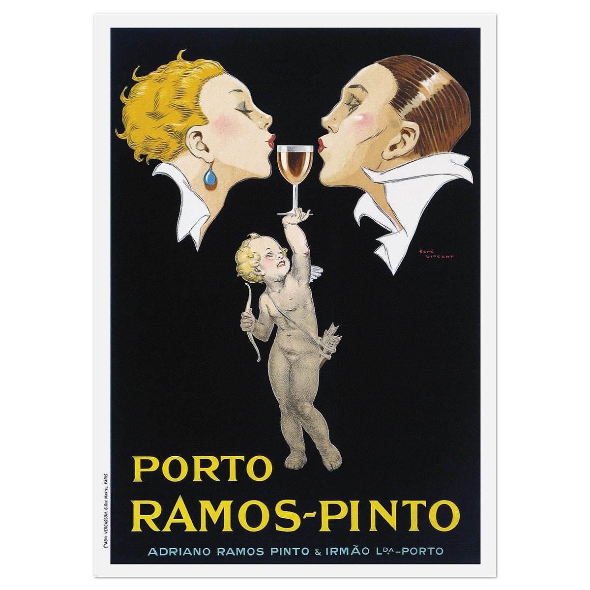 Плакат винтажний Porto Ramos Pinto 1930 60x84 см (0039)