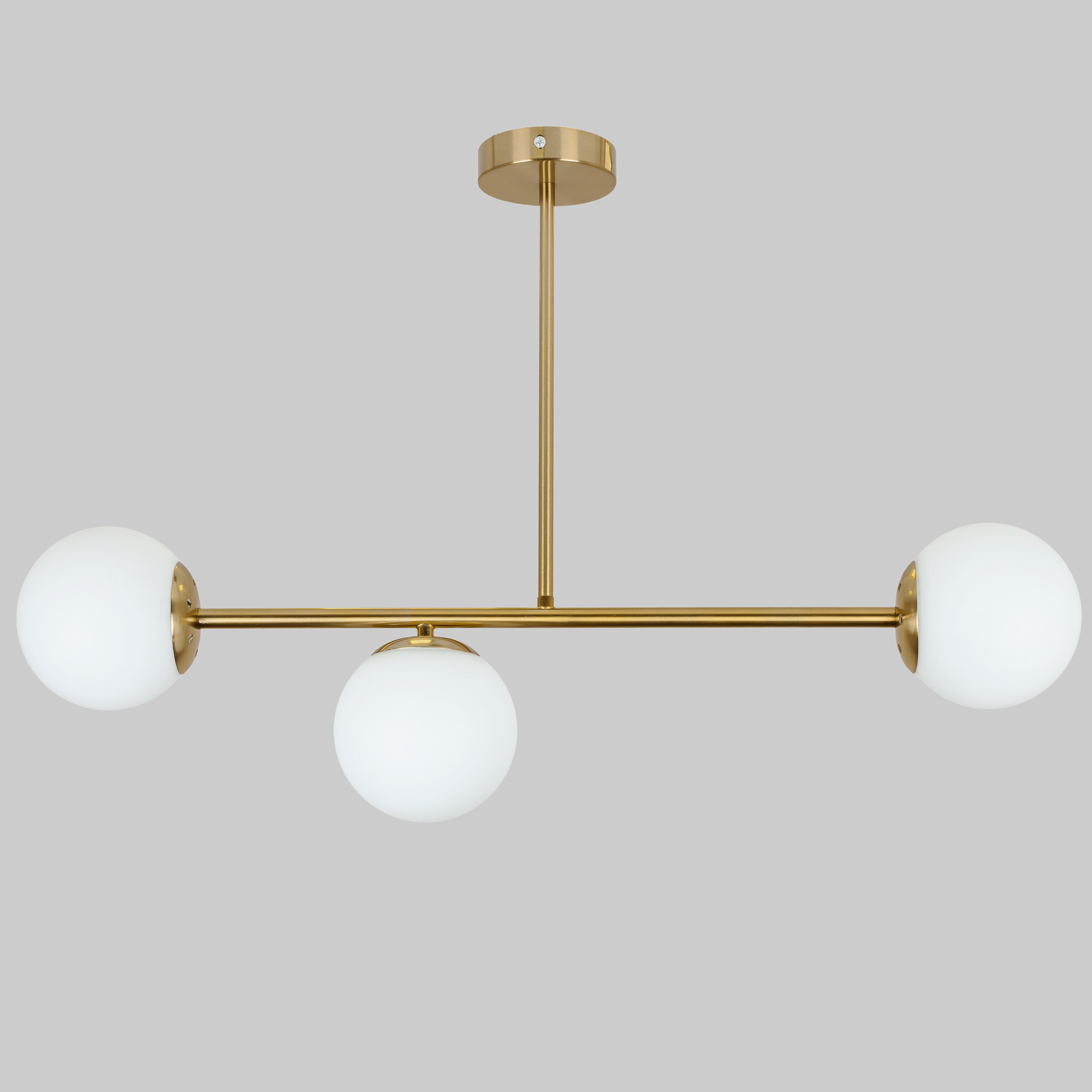 Люстра Modern Luxe Бронзовый (52-9825-3 BRZ+WH) Люстра Modern Luxe Бронзовый (52-9825-3 BRZ+WH)