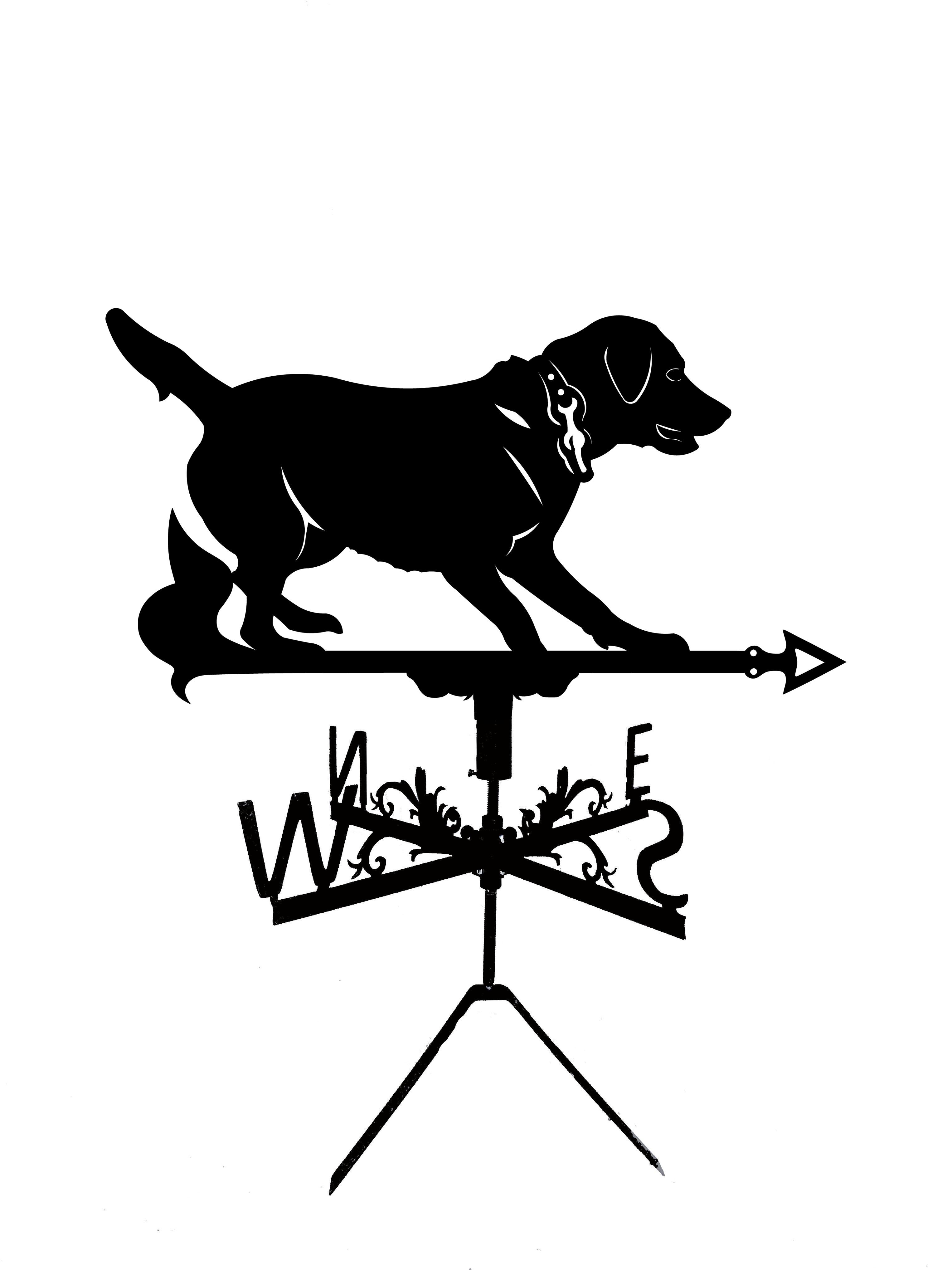 Флюгер на беседку/колодец Пес Лабрадор №2 (27455291)