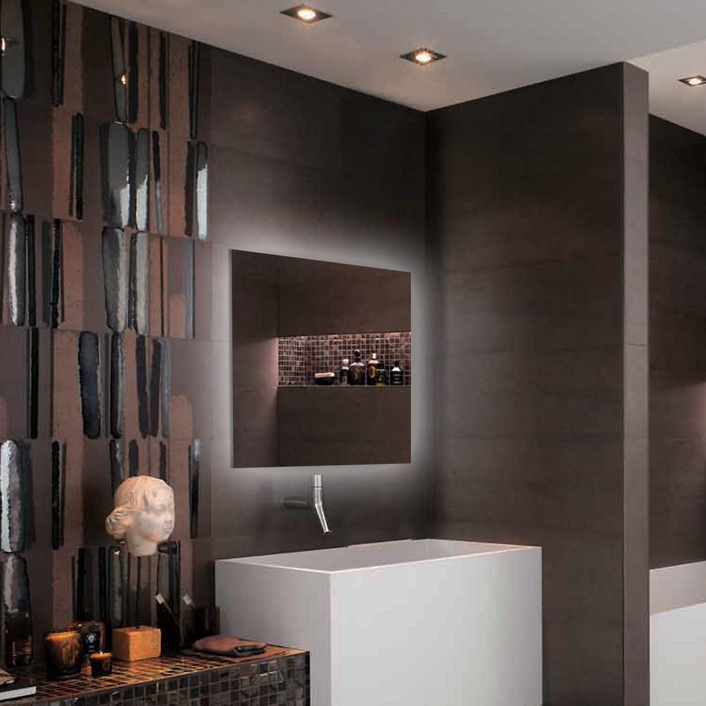 Зеркало с контурной LED подсветкой 700х800 мм (K-002)