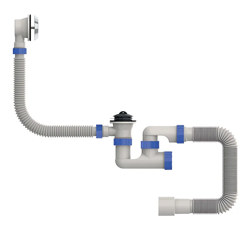Сифон для ванни Mixxus SV-02-A 1 1/2" з ревізією випуском та переливом (OL-MI8202)