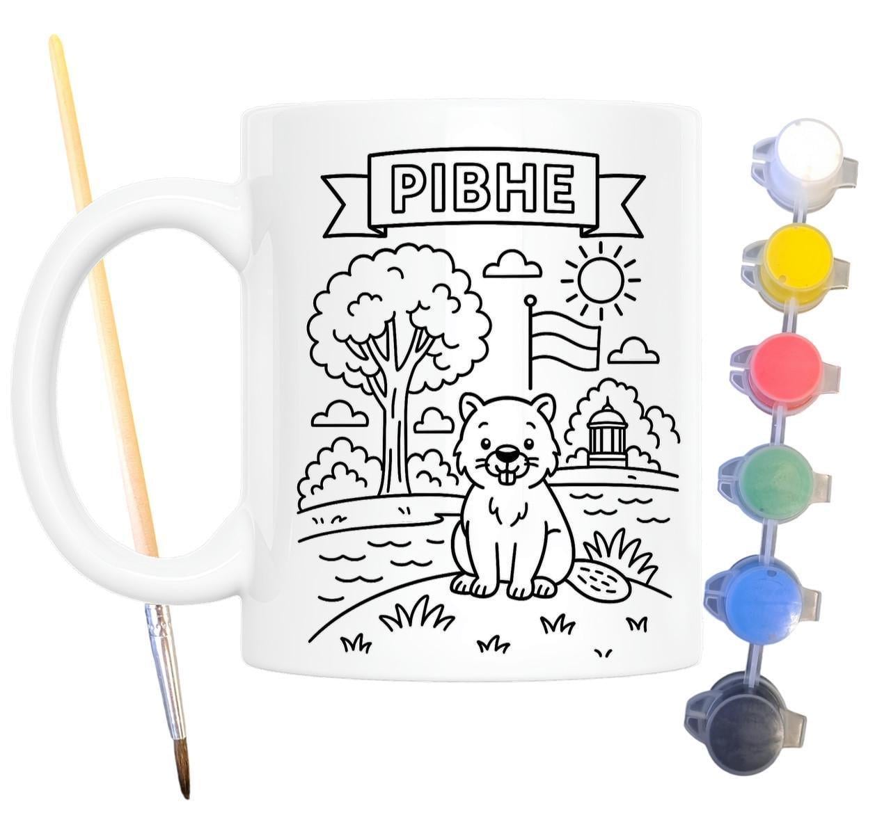 Набор для творчества кружка раскраска город Ровно 330 мл Белый (КР0084)