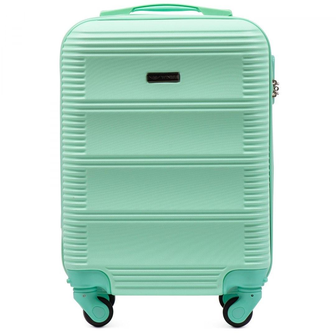 Чемодан Wings К203 мини 52х34х20 см ручная кладь на 4 колесах Мятный