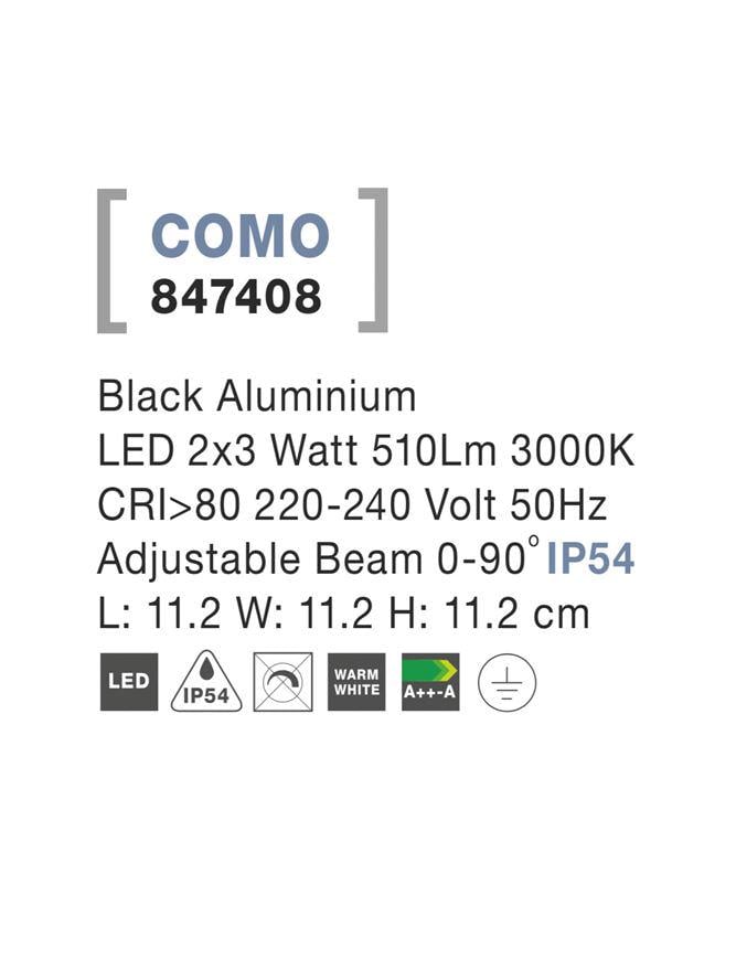 Светильник уличный Nova Luce Como (847408) - фото 4 Светильник уличный Nova Luce Como (847408) - фото 4