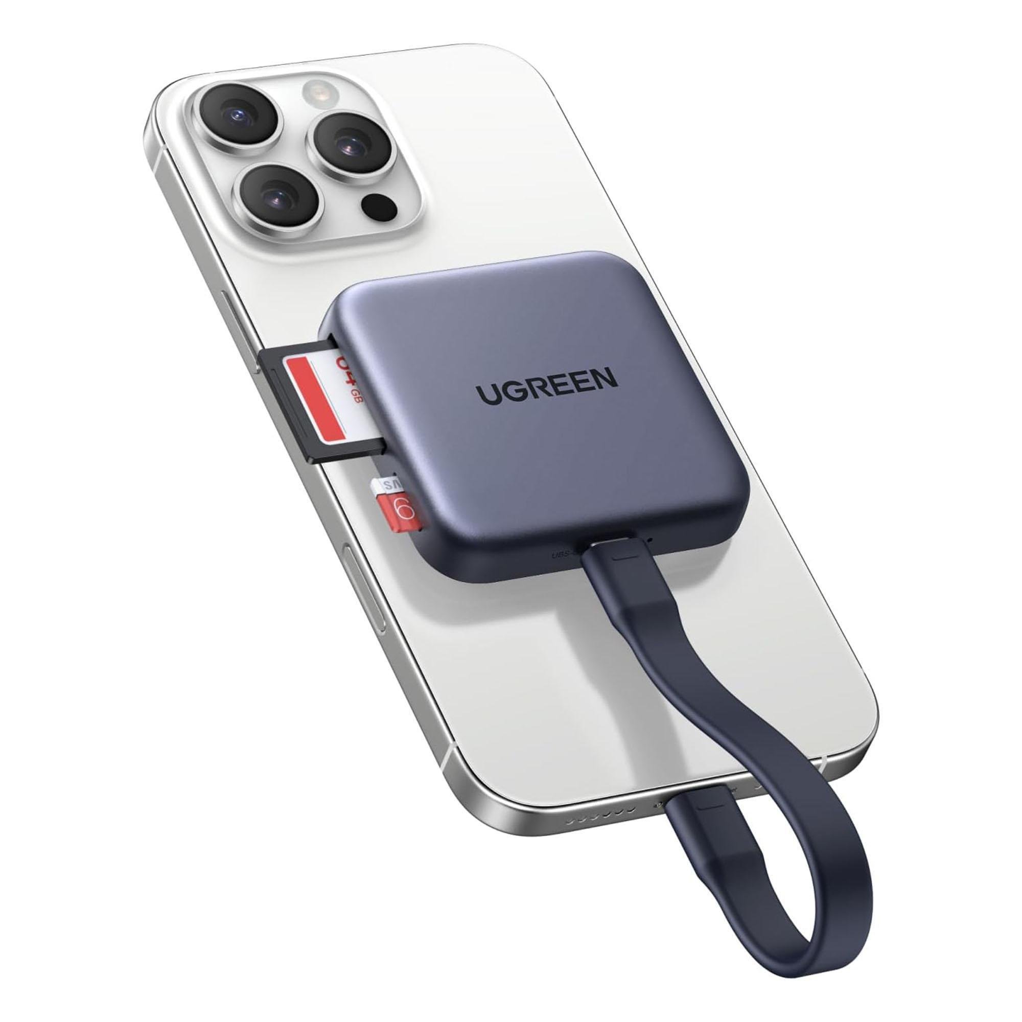 Кардридер магнитный USB-C UGREEN CM898 UHS-II/PD 100 Вт Серый (65095) Кардридер магнитный USB-C UGREEN CM898 UHS-II/PD 100 Вт Серый (65095)