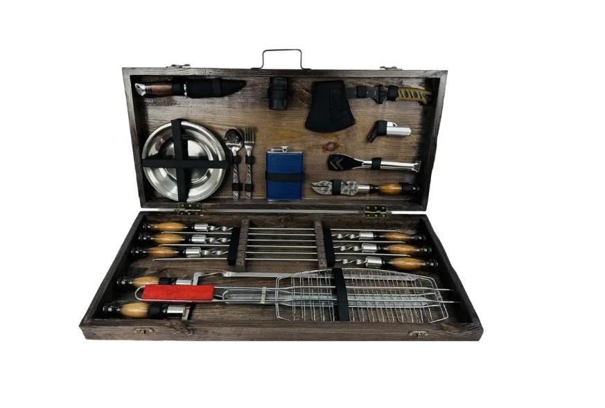 Набор шампуров в кейсе Шашлычник (21-10-KS-7503)