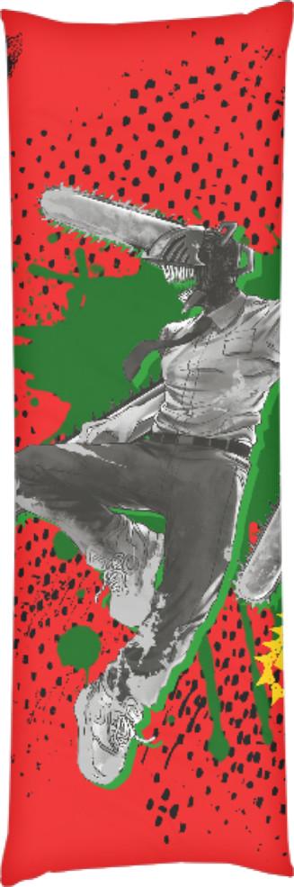 Подушка дакимакура Chainsaw Man 50x150 см (13531516)