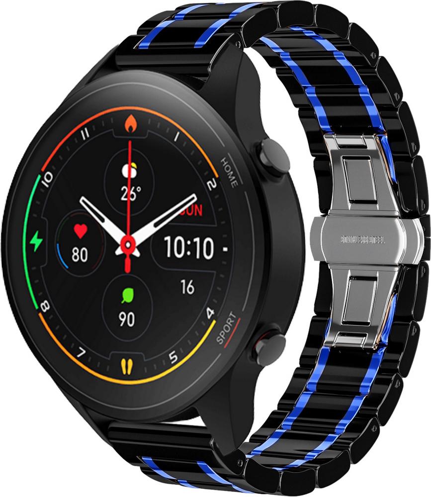 Ремінець керамічний Ceramo для Xiaomi Mi Watch Black/Blue (28712-43)