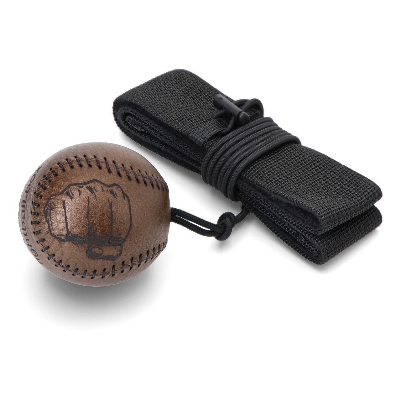 Тренажер для бокса на реакцию рефлекс бол/боевой мяч на резинке/файтбол (2684142228)