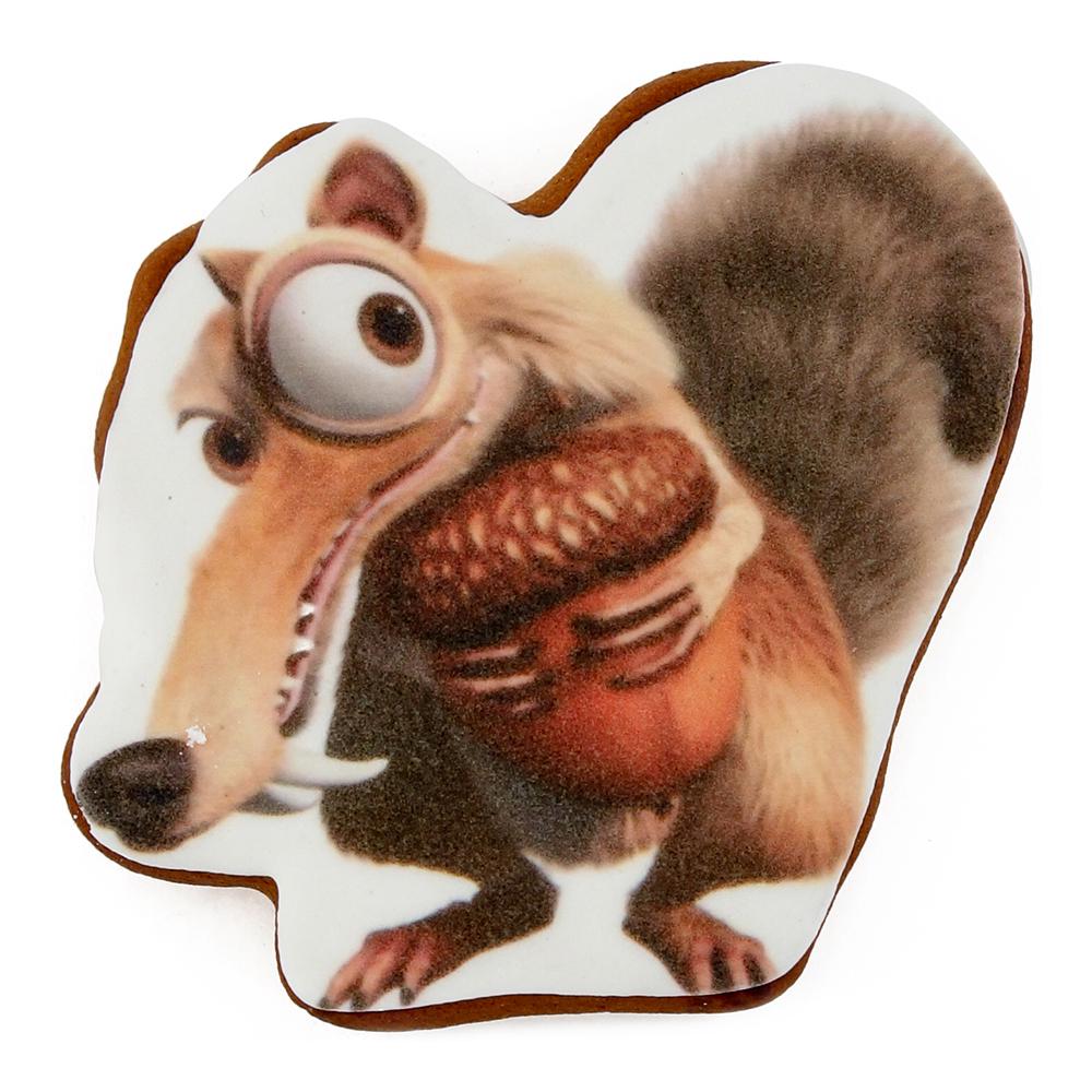 Пряник с принтом Крафт Печенье Скрет белка с желудем 45 г