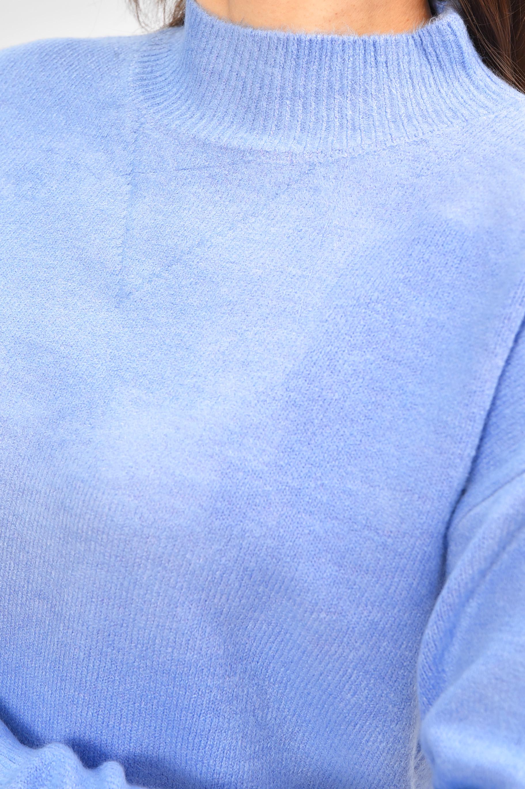 Свитер женский 207023 полубатальный 2XL-3XL Голубой (207023_!337491_50-52) - фото 4 Свитер женский 207023 полубатальный 2XL-3XL Голубой (207023_!337491_50-52) - фото 4