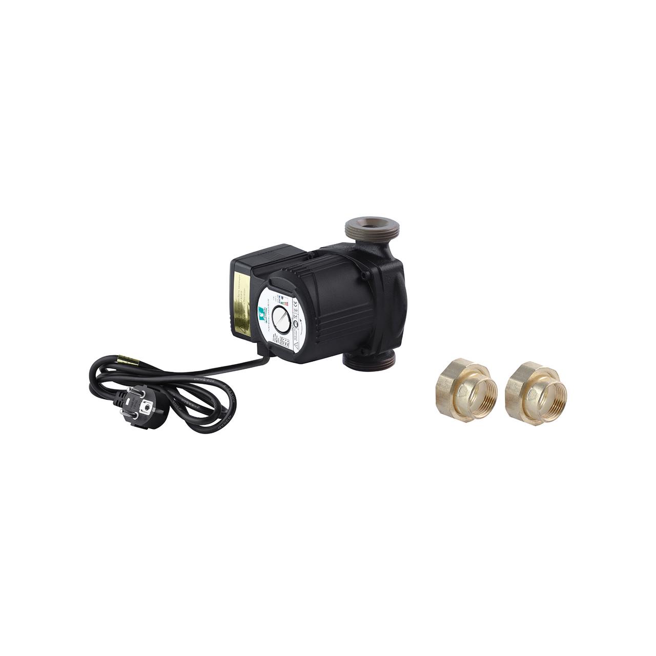 Насос циркуляционный Pumpman GRS25/60/130 Нmax 6 м Qmax 3,3 куб.м 93 Вт с гайками (2681047296)