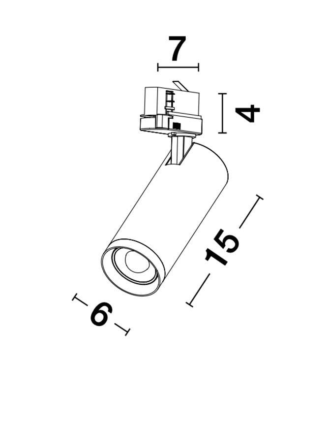 Прожектор трековый Nova Luce Monvel (9118152) - фото 8 Прожектор трековый Nova Luce Monvel (9118152) - фото 8