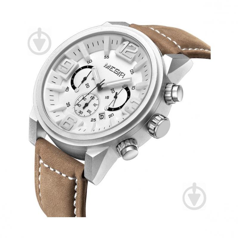 Часы Megir Silver White Brown MG3010 (ML3010GBN-7) - фото 2