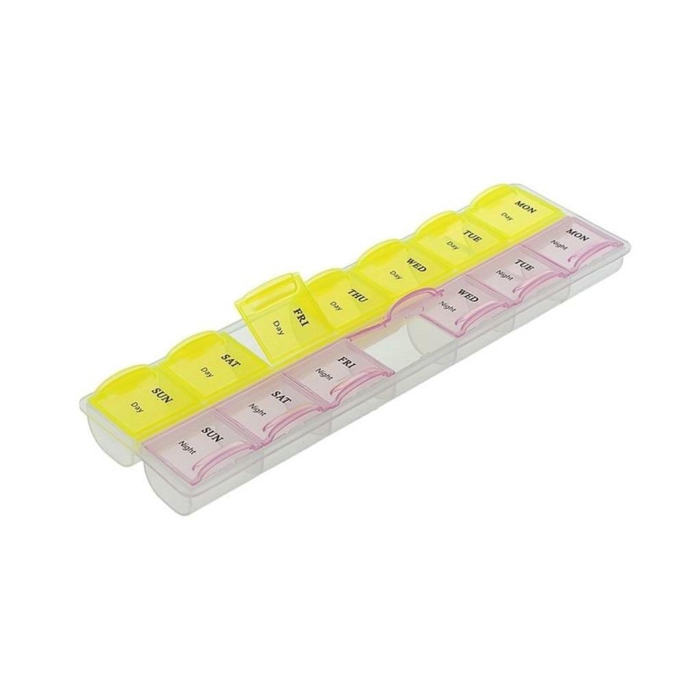 Органайзер для пігулок 14 відділи 21х6 см (R97376)
