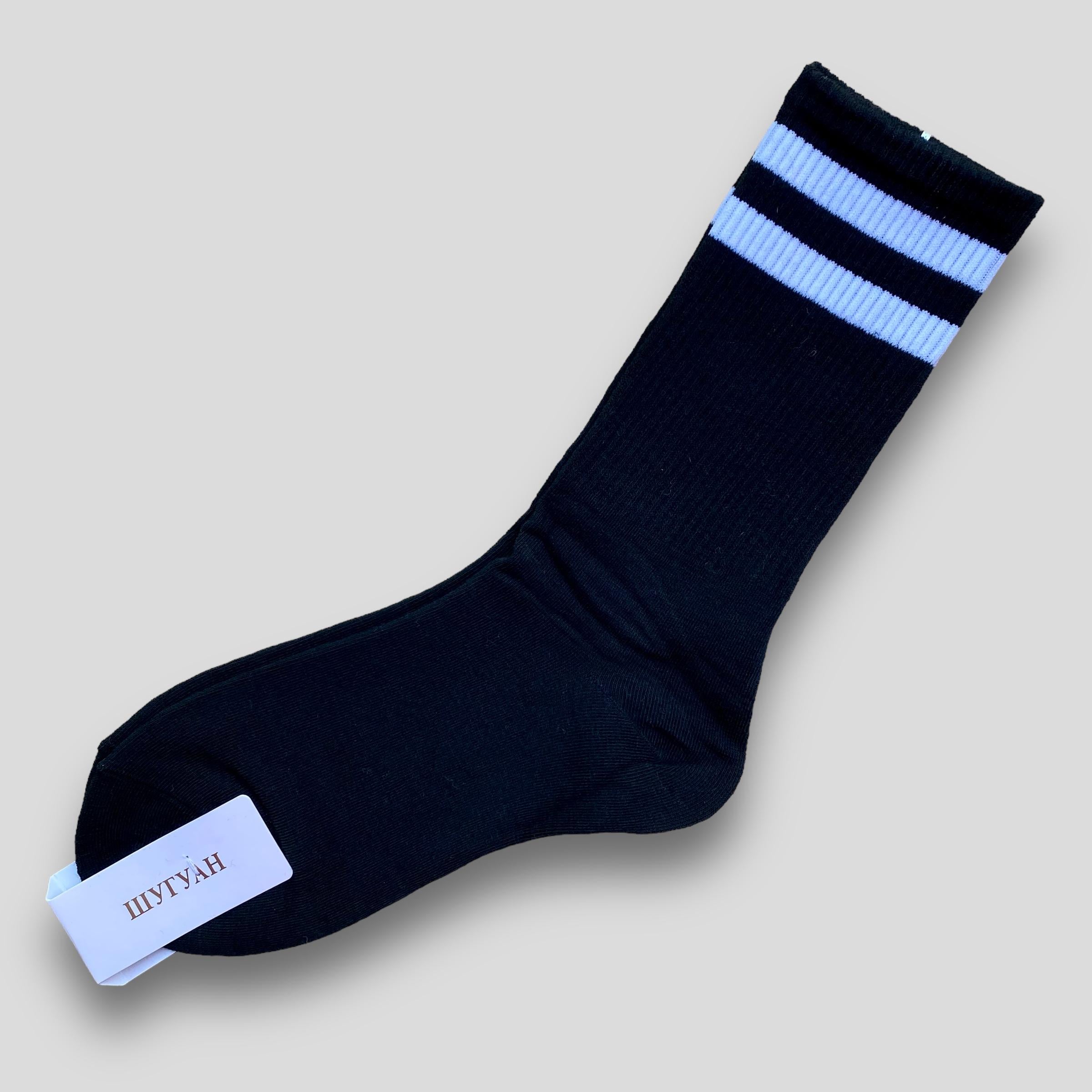 Носки женские ШУГУАН высокие в полоску р. 37-40 5 пар (B2846-62)