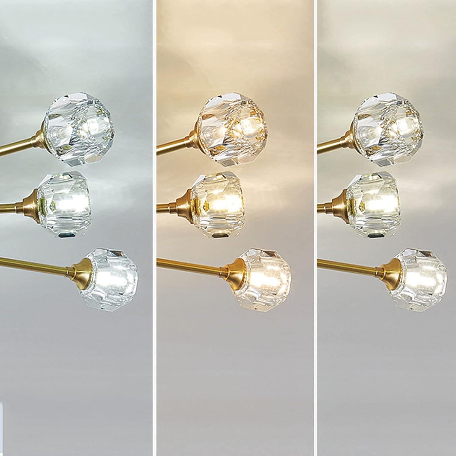 Люстра LED Луч 8810-C на 12+1 плафонов Золотистый - фото 2 Люстра LED Луч 8810-C на 12+1 плафонов Золотистый - фото 2