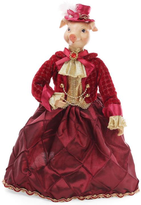 Декоративная фигурка Свинка госпожа 40 см (BD-NY14-430)