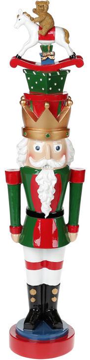 Фигура декоративная Щелкунчик Лошадка 12х10х52 см Фигура декоративная Щелкунчик Лошадка 12х10х52 см