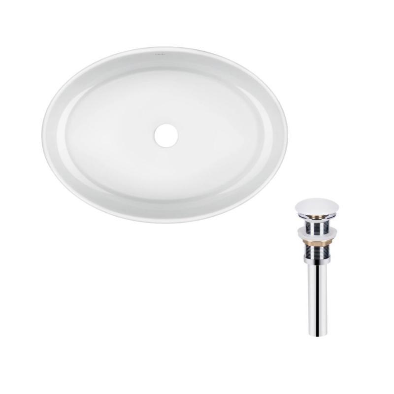 Раковина накладная овальная Qtap Kolibri 500x360x140 мм с донным клапаном PU02 White (SD00053435) Раковина накладная овальная Qtap Kolibri 500x360x140 мм с донным клапаном PU02 White (SD00053435)