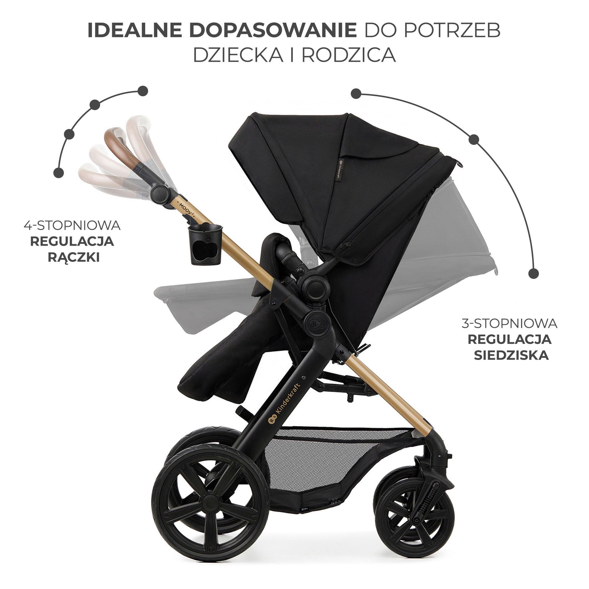 Коляска универсальная Kinderkraft Moov 2 Pure Black (KSMOOV02BLKEV00) - фото 5