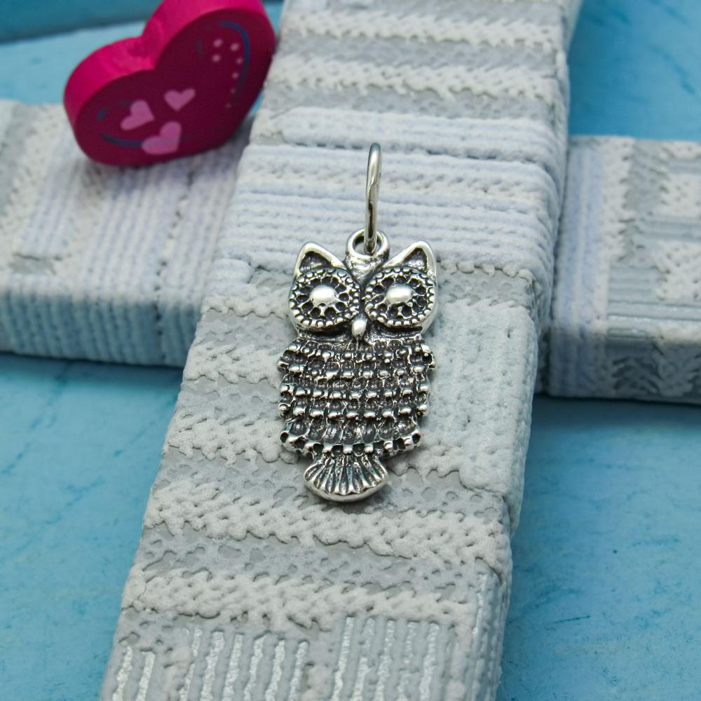 Срібний підвіс Мудра сова (1165602902) - фото 4