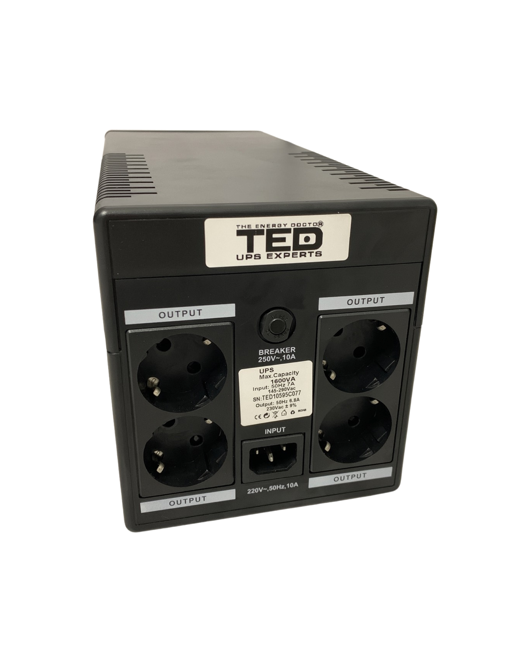 Джерело безперебійного живлення UPS TED 1050W 1600VA (250042) - фото 3