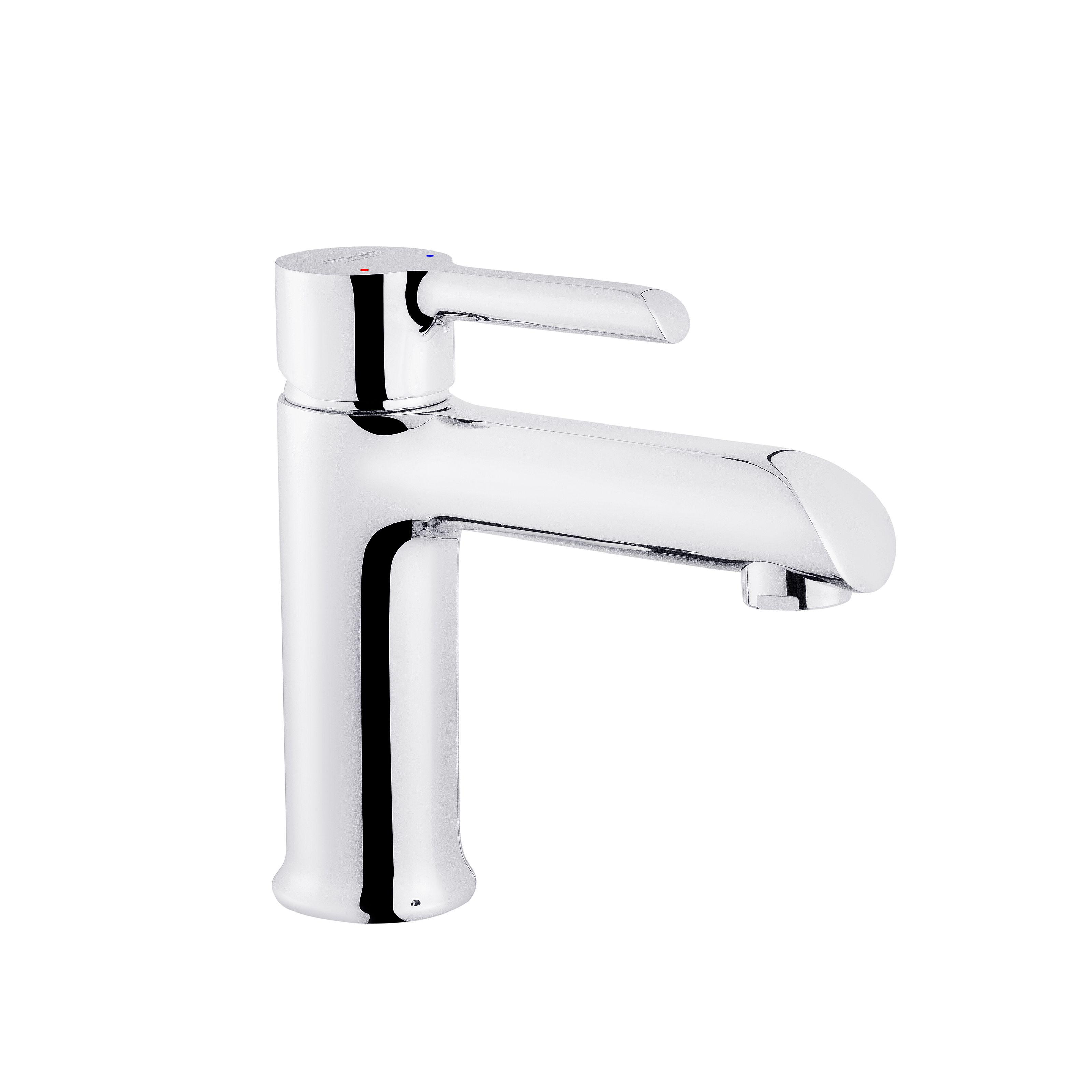 Змішувач для умивальника KRONER Essen-C010 CV024321 одноважільний Хром (137780)