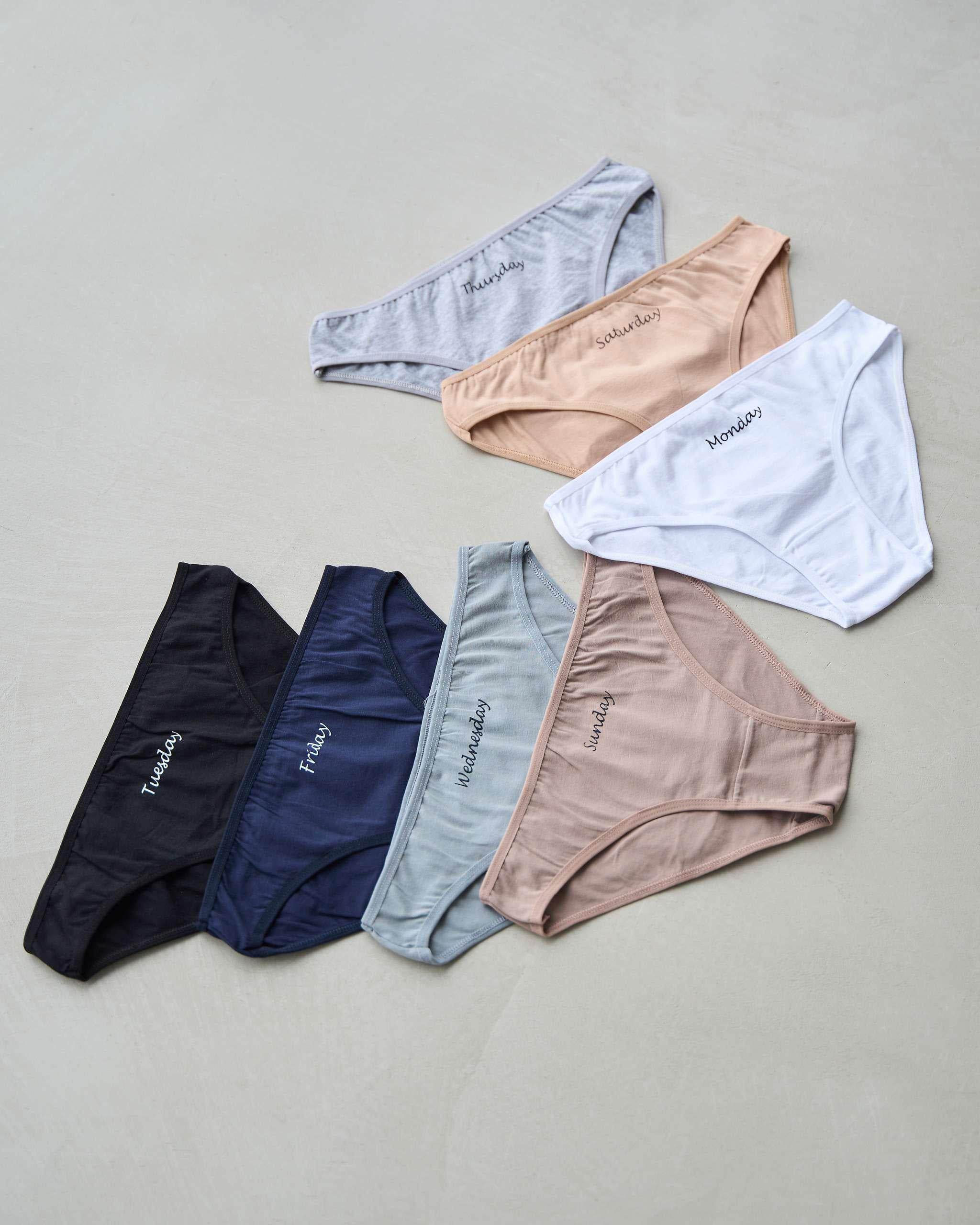 Набір трусиків жіночих 7 шт. XL Різнокольоровий (713110)