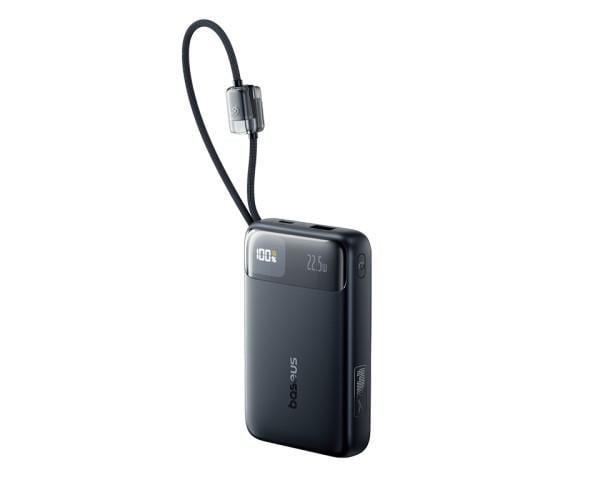 Акумулятор зовнішній BASEUS EnerFill FC11 22,5W with Dual Built-in сables Type-C 20000mAh Cosmic Black