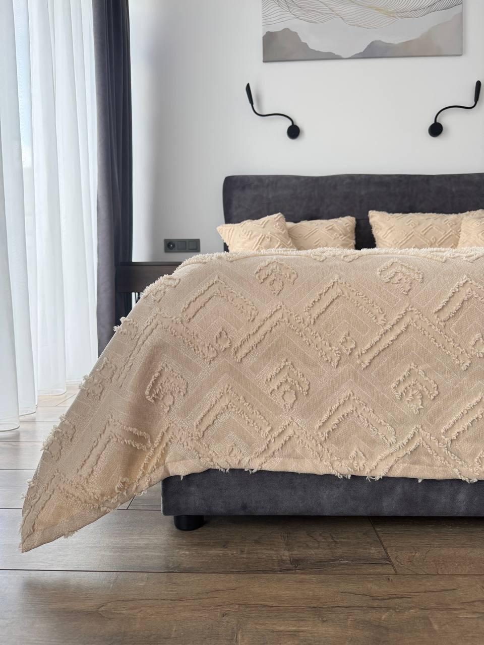 Покривало Бйорк 240x250 см Бежевий (23743-4-240x250cm) - фото 5