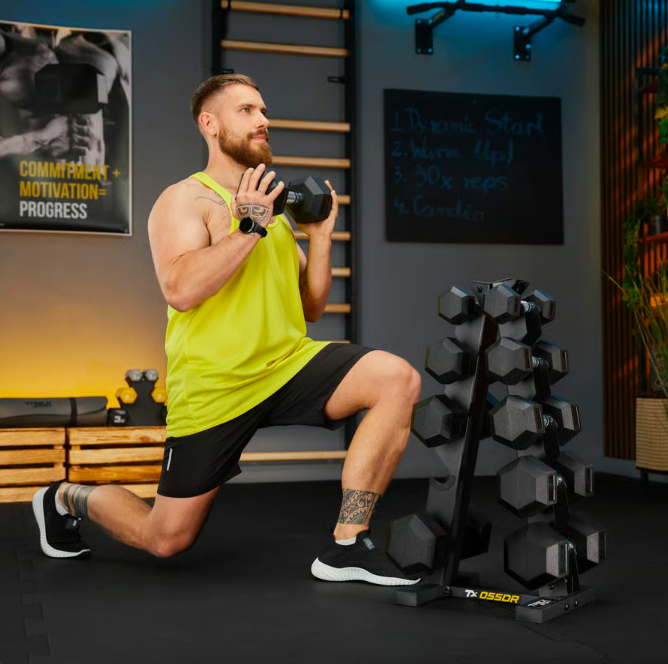 Стійка-піраміда TREX Sport TX-055DR для зберігання 5 пар гантелей (5091) - фото 5 Стійка-піраміда TREX Sport TX-055DR для зберігання 5 пар гантелей (5091) - фото 5