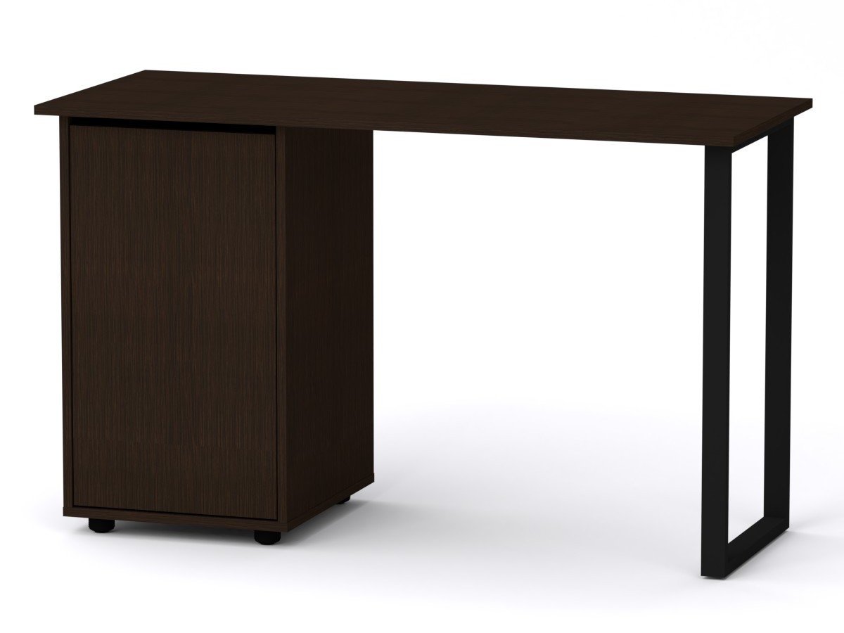 Стіл письмовий Компаніт Лофт 5 120х50х72,8 см Венге темний (61851c2ebf788663f50d868a) - фото 1 Стіл письмовий Компаніт Лофт 5 120х50х72,8 см Венге темний (61851c2ebf788663f50d868a) - фото 1