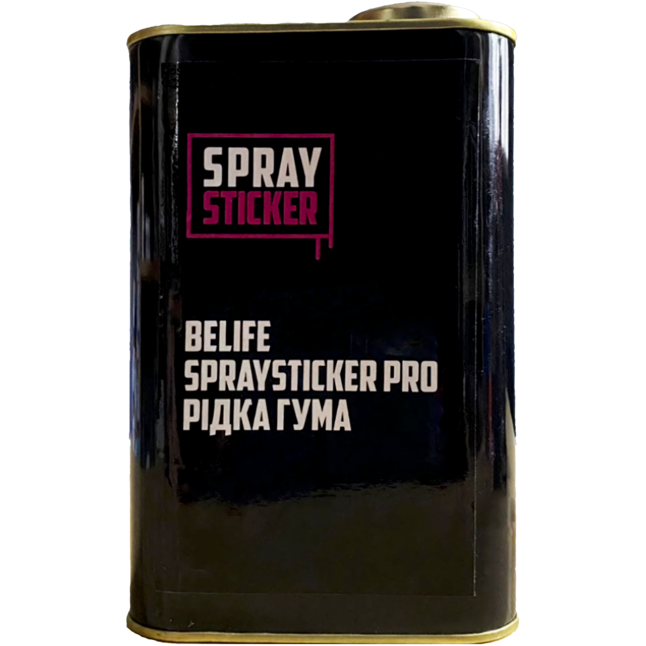 Рідка гума BeLife Spray Sticker 1 л Чорний