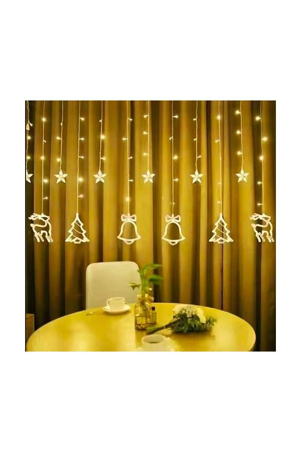 Гирлянда-занавеска светодиодная Christmas lights 2,5х0,85 м 120 led (R92657)