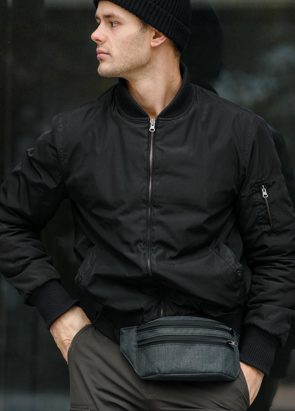 Сумка на пояс Sambag Tirso LTH Серый тканевый (17200)