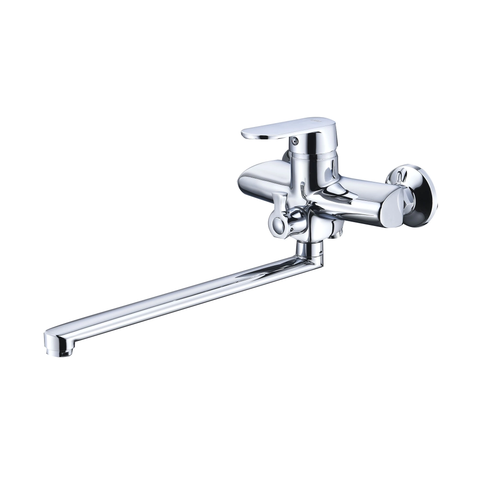 Змішувач для ванни з душовим гарнітуром Lidz Tani 005 FRRS00051086 настінний (LDTAN005CRM44962)