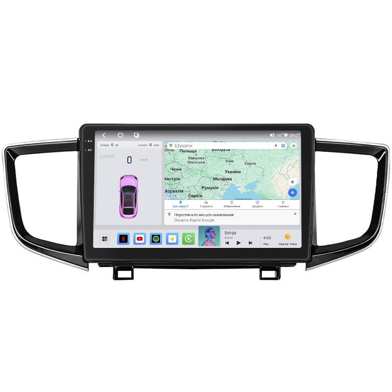 Автомагнитола штатная Lesko QLED CarPlay/4G/Wi-Fi/GPS/360° для Honda Pilot III 2015-2018 4/64Gb 10" (2352212027)