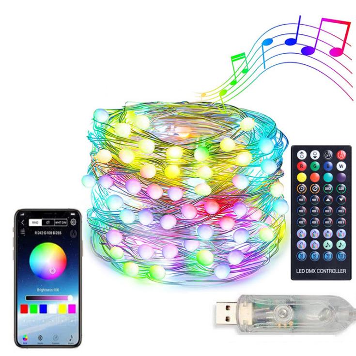 Гирлянда Smart RGB с пультом управлением через смартфон 20 м - фото 4